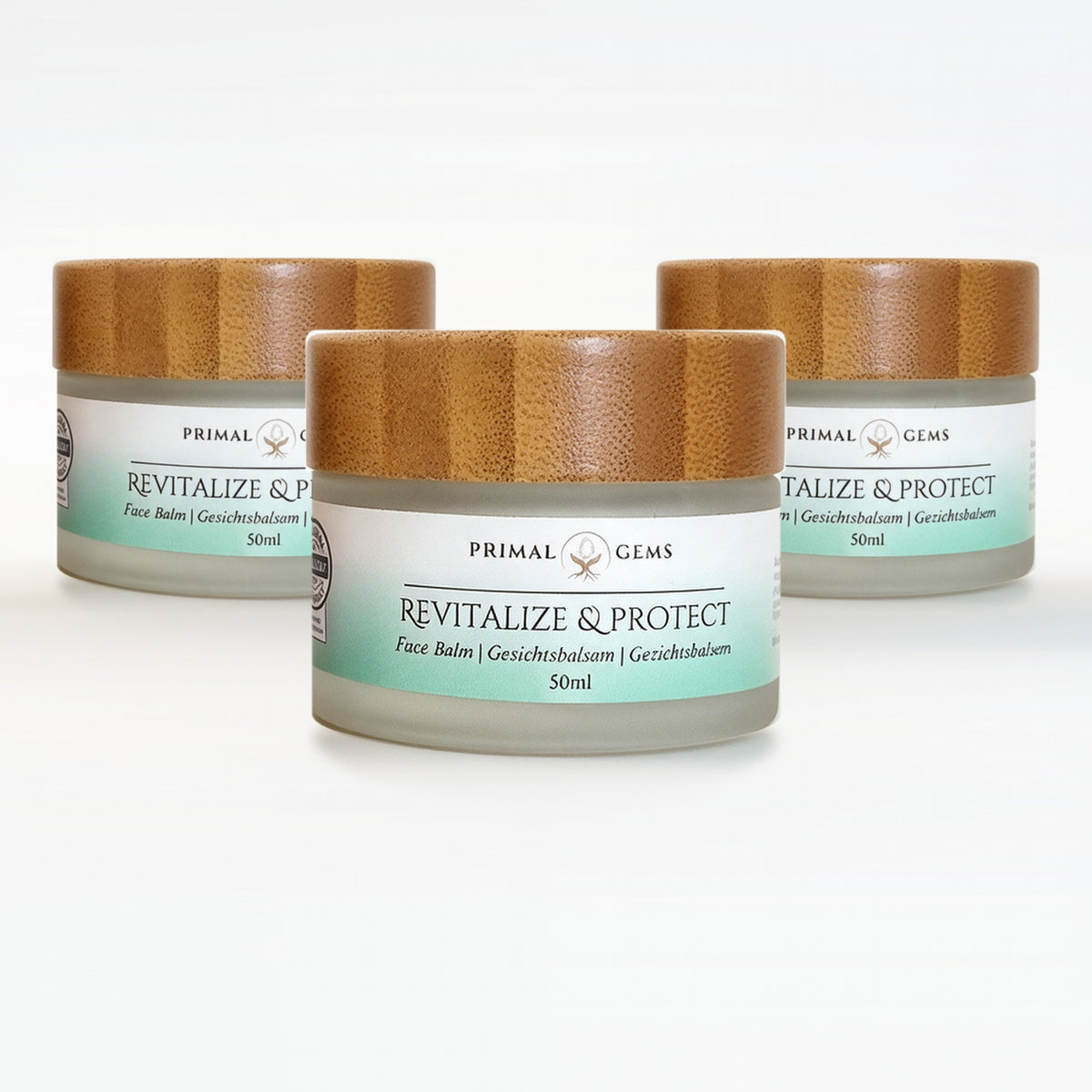 Primal Gems Tallow Day Balm Revitalize & Protect 50ml, 3er-Pack