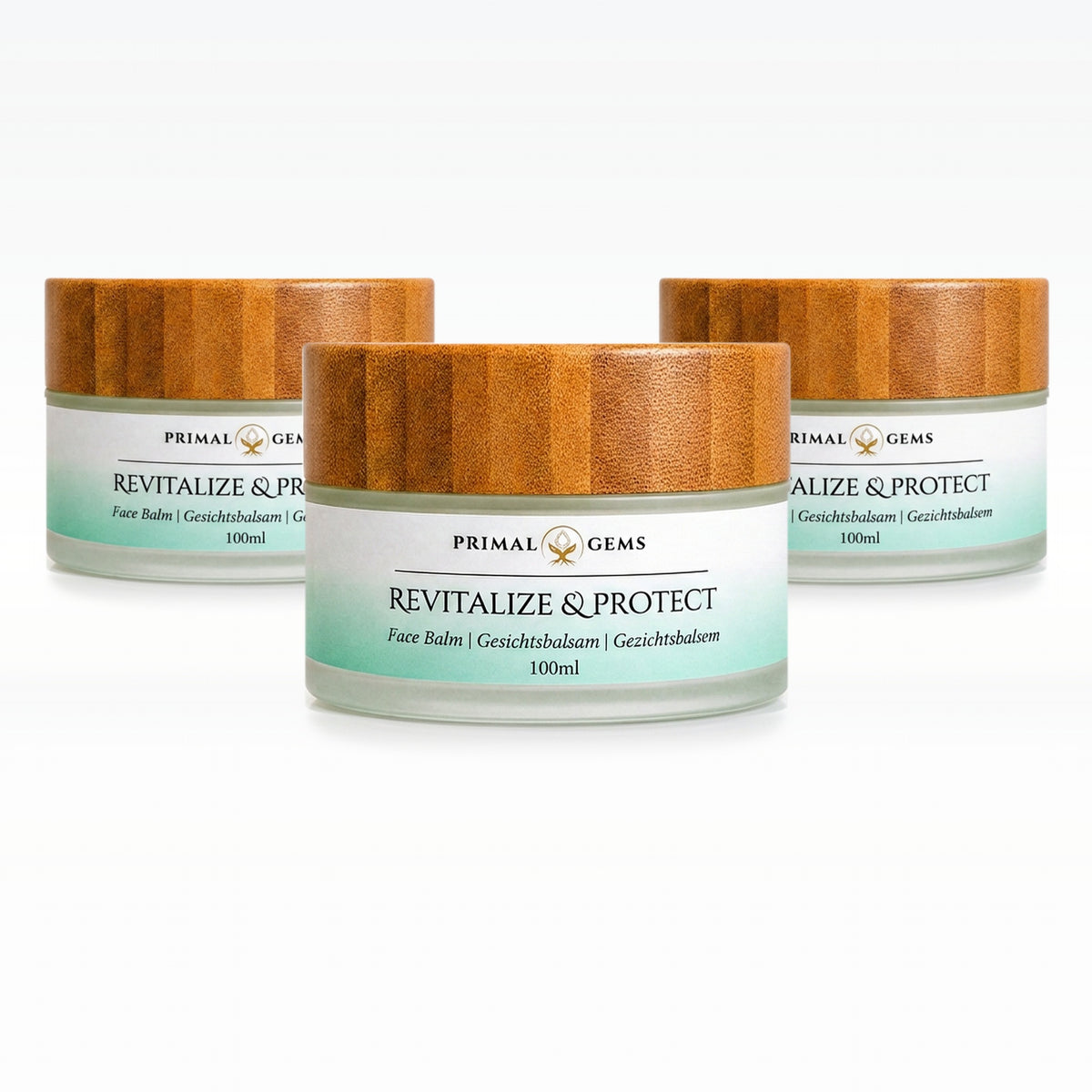 Primal Gems Tallow Day Balm Revitalize & Protect 100ml, 3er-Pack