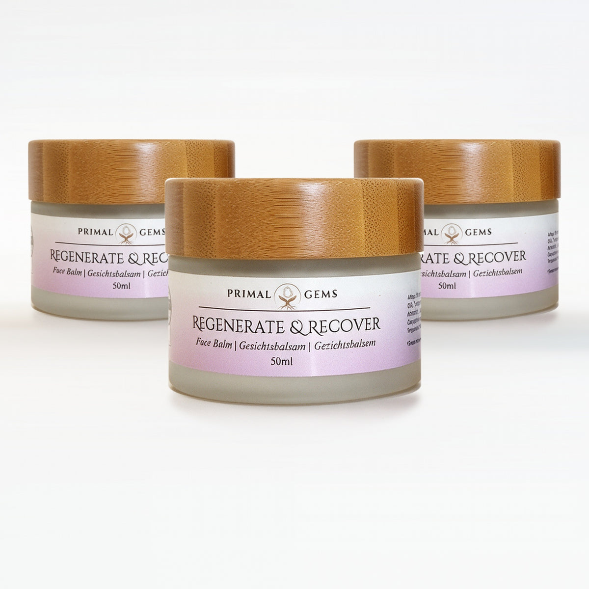 Primal Gems Tallow Night Balm Regenerate & Recover 50ml, 3er-Pack